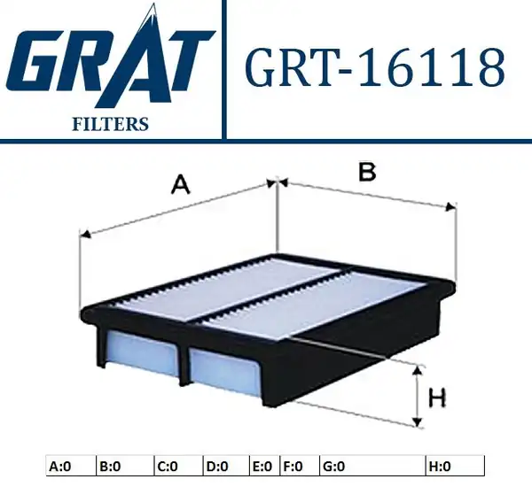 GRAT 16118 | Hava Filtresi Hyundai Starex H1 08 12