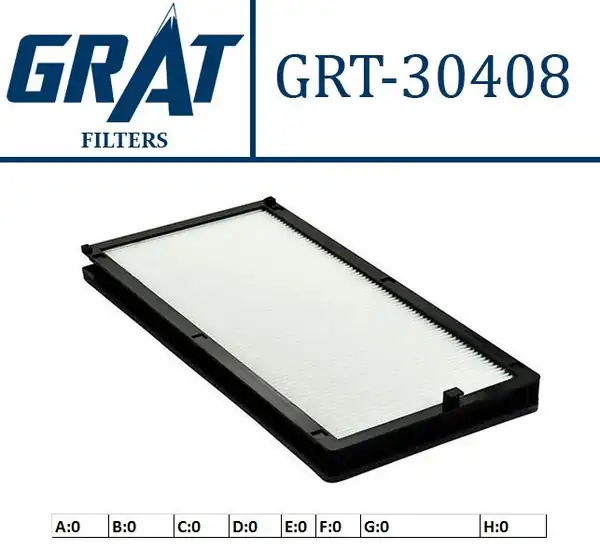 GRAT 30408 | Kabin Filtresi Bmw 518i 520i 524td 525i 525td 530i 535i 540i 89 96