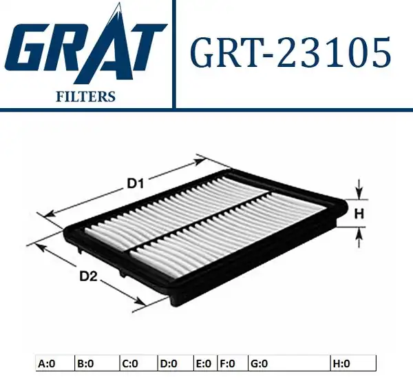 GRAT 23105 | Hava Filtresi Honda Jazz 05 08
