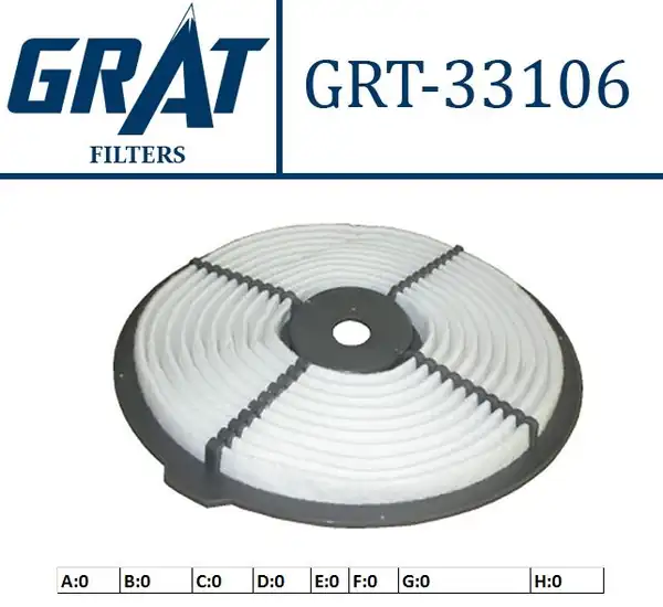 GRAT 33106 | Hava Filtresi Daihatsu Applause 90 Karburatorlu