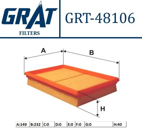 GRAT 48106 | Hava Filtresi Suzuki Swift 1 3 1 5 1 6 05