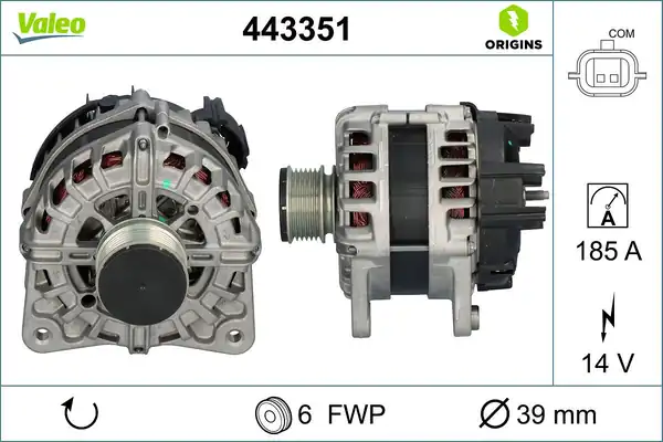 Valeo 443351 Alternatör Renault Clio V Megane IV Kadjar 1 5 Blue dCi Fg18t177