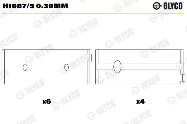 GLYCO FH1087530MM | Ana Yatak 0 30 Berlingo C2 C3 Elysee P106 P206 P307 Saxo Xsara 1 5d 1 6 4 Silindir