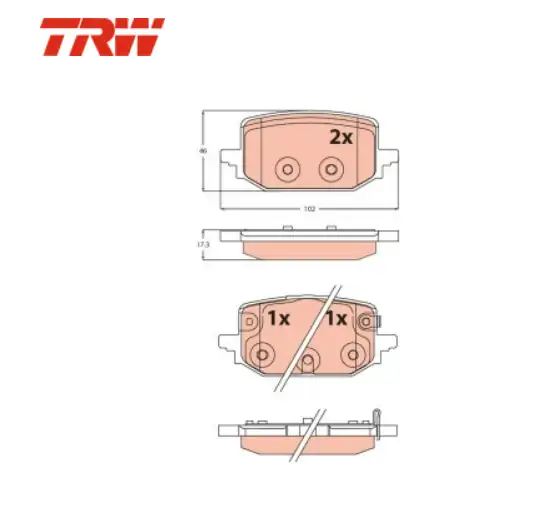 TRW GDB2546 | Renault Austral 2023 Arka Balata Nissan Qashqai J12 1 3 E Power X Traıl T33