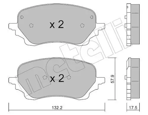 METELLİ 22-1247-0 | Fren Balatası Ön Ford Puma 19