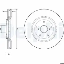 DELPHI BG9219C | Fren Diski (Tekli Paket)-Boyalı, Delikli