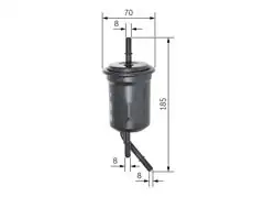 BOSCH 0450905970 | Yakıt Filtresi (Kia Rio 1.3 1.5 16V 00-05)