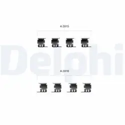 DELPHI LX0348 | Fren Balata Montaj Takımı