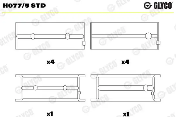 Glyco H 0775std H 0775 Std Opel Ana Yatak Astra G Vectra B Omega B Zafira A X20dth Y20dth Y22dtr