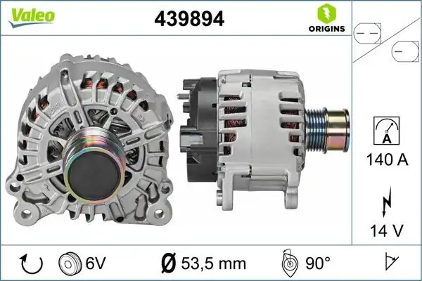 Valeo 439894 Şarz Dinamosu VW 1 0 1 2 1 4 1 5 TSI Polo Golfvıı Leon Tiguan 140a