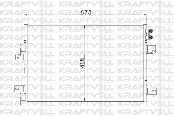 KRAFTVOLL 08060216 | Klima Radyatörü Jeep Compass 2 0 Crd Dodge Avenger 2 4 Chrysler Sebrıng 2 7