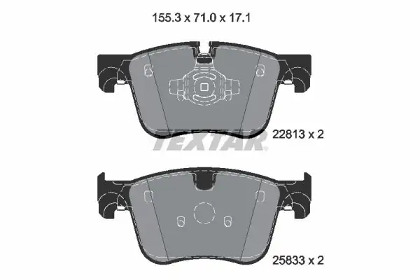 TEXTAR 2281301 | Fren Balatası Opel Combo E Grandland X 304mm Ön