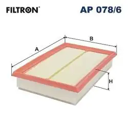 FILTRON AP078-6 | Hava Filtresi Fiat 500X Egea 1.0 21 > Jeep Renegade 1.0 T-GDI 18 >