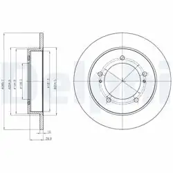DELPHI BG4289 | Fren Diski (Çiftli Paket) , Deliksiz