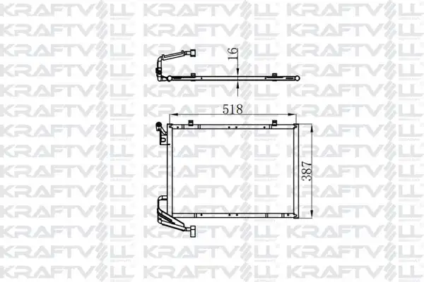 KRAFTVOLL 08060162 | Klima Radyatörü Kondenser Ford B Max Fiesta VI Transit Courier Tourneo Courier 1 0 Ecoboost