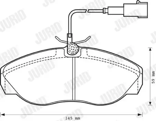 JURID 573060J | Fren Balatası Boxer Ducato Jumper 94 Fişli Ön