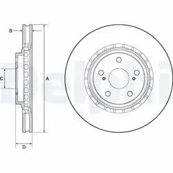 DELPHI BG4691C | Fren Diski (Çiftli Paket)-Boyalı, Delikli