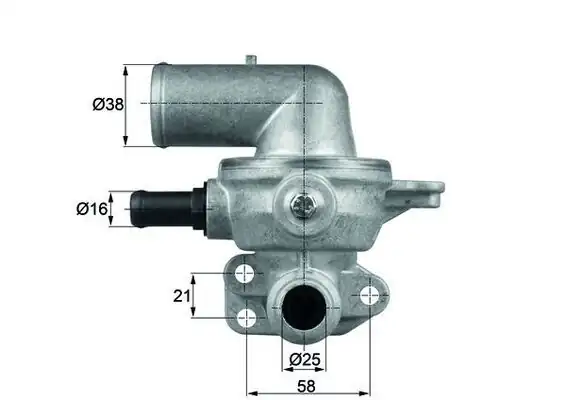 MAHLE TI13580D | Termostat Chrysler Voyager 2 8