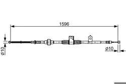 BOSCH 1987482520 | El Fren Teli Arka Sol Mitsubishi Lancer CY 1.5/1.6/1.8 08-17