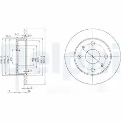 DELPHI BG3561 | Fren Diski (Çiftli Paket) , Deliksiz