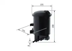 BOSCH 0450906461 | Mazot Filtresi (Renault Megane / Laguna / Kangoo 1.9Dcı)