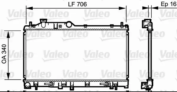 Valeo 735212 Radyatör Subaru Legacy 2003