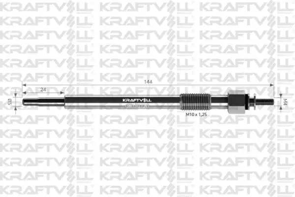 KRAFTVOLL 05030120 | Kızdırma Bujisi 11v Opel Monterey 3 0 Dtı Isuzu Trooper 3 0 Dtı Buji Marka 12 Adet