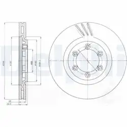 DELPHI BG4112 | Fren Diski (Çiftli Paket) , Delikli