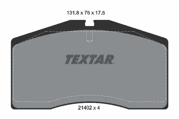 TEXTAR 2140201 | Fren Balatası Porsche 911 964 993 Ön 17 91