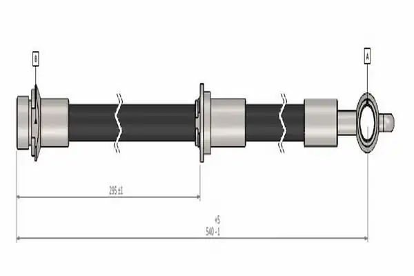 CAVO C900452A | Fren Hortumu Sağ Ön Toyota Verso 99 05