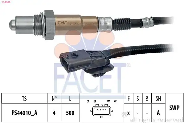 FACET 10-8308 | Oksijen Sensörü Megane III Fluence Clio III Duster Logan II Sandero II 1 6 16v K4m