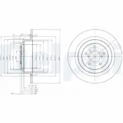 DELPHI BG4154 | Fren Diski (Çiftli Paket) , Deliksiz