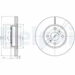 DELPHI BG4274 | Fren Diski (Çiftli Paket) , Delikli
