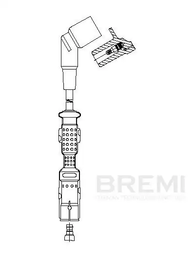 BREMI 136-31 | Buji Kablo E 46 M 43 Metal Başlı 33 Cm Tek