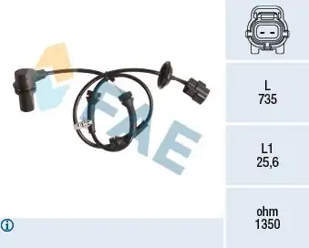 FAE 78148 | ABS Sensörü Chevrolet Aveo Kalos 04 Ön Sol