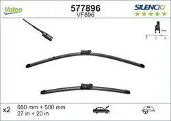 VALEO 577896 | Silencio X-Trm Flat Blade Vm896 (X2) (650 + 500 mm) Audi Q7 (06 / 2015 /)