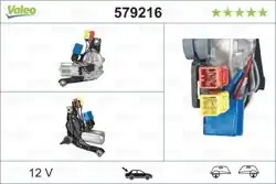 VALEO 579216 | Silecek Motoru (Arka) Peugeot Bipper