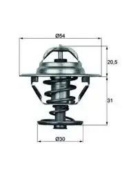 MAHLE TX1088D | Termostat 88°C Land Rover Discovery I 89-98/Primera 2.0 91-97
