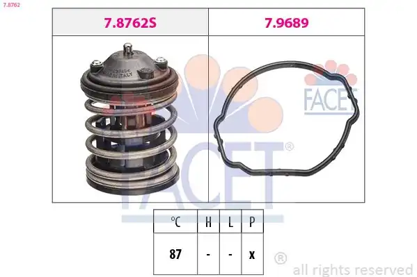 FACET 7-8762 | Termostat Komple Bmw N47 N57 E60 E87 E90 F10 F07 F01 F32 F34 F36