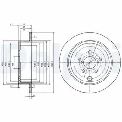 DELPHI BG4158 | Fren Diski (Çiftli Paket) , Deliksiz