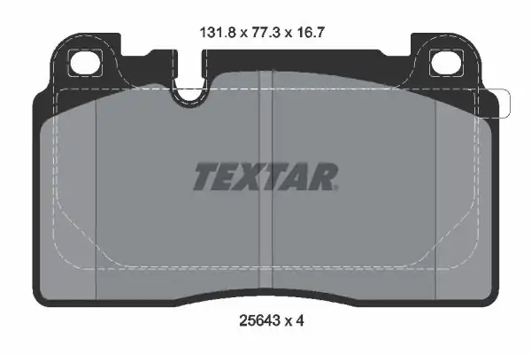 TEXTAR 2564305 | Fren Balatası Ön A6 A7 Q5 2013