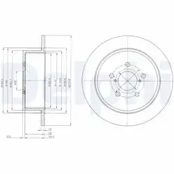 DELPHI BG4129 | Fren Diski (Çiftli Paket) , Deliksiz