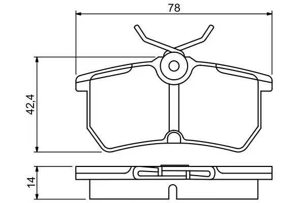 Bosch 0986495227 Arka Fren Disk Balata Ford Focus 98 1 Adet