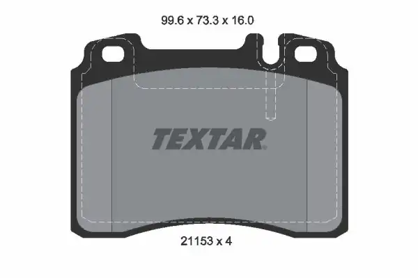 TEXTAR 2115305 | Fren Balatası 129 124 Ön