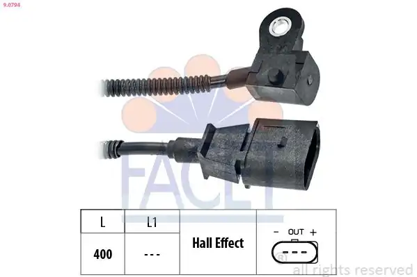 FACET 9-0794 | Eksantrik Mili Konum Sensörü Amarok 10 Crafter 12 16 2 0 TDI Cnfb Cnea Csha Cneb