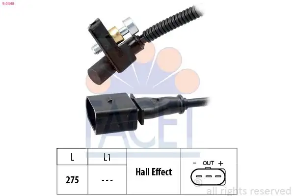 FACET 9-0448 | Hız Sensörü A3 Octavia Golf V Passat Touran 1 6fsi 05 955299