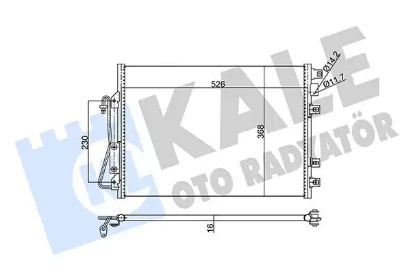 KALE 342820 | Klima Radyatörü Kondenser Renault Kangoo 1 5 dCi Nissan Kubistar 97