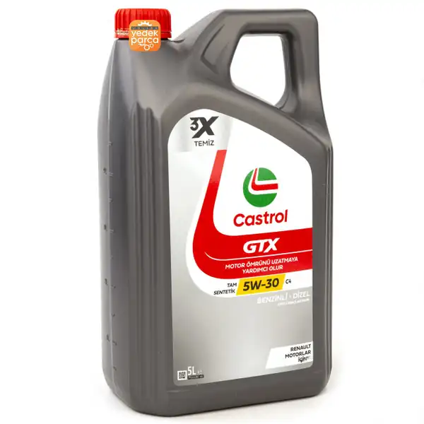 Castrol Gtx 5W30 C4 5 Litre Motor Yağı Dpf li Renault