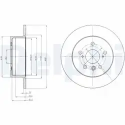 DELPHI BG4268 | Fren Diski (Çiftli Paket) , Deliksiz