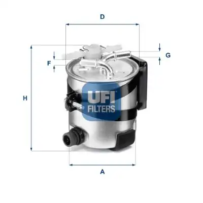 UFI 55-418-00 | Mazot Filtresi Metal 85 BG 105 BG Megane II Scenic II 1 5 K9k 724 732 İndili
